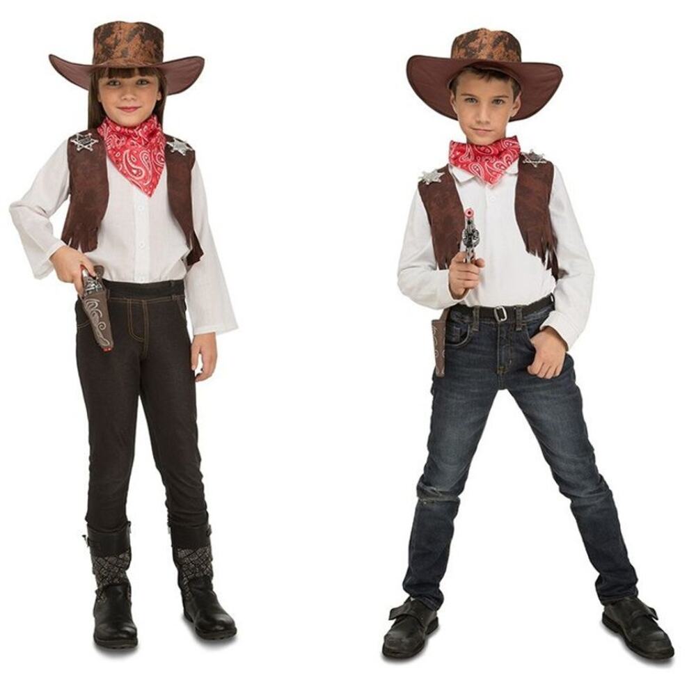My Other Me Cowboy Cowgirl Costume Kids 3-5 Years Western Halloween NWT